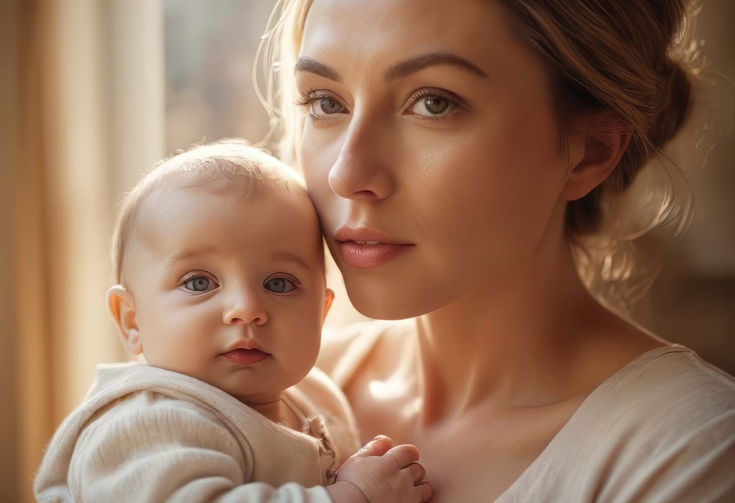 photo of mom and baby